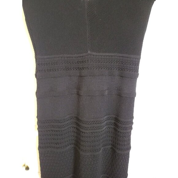 CATHERINE MALANDRINO Dress Black Sleeveless Plunge With Cutouts DiNoir $425 NWT - Picture 8 of 16